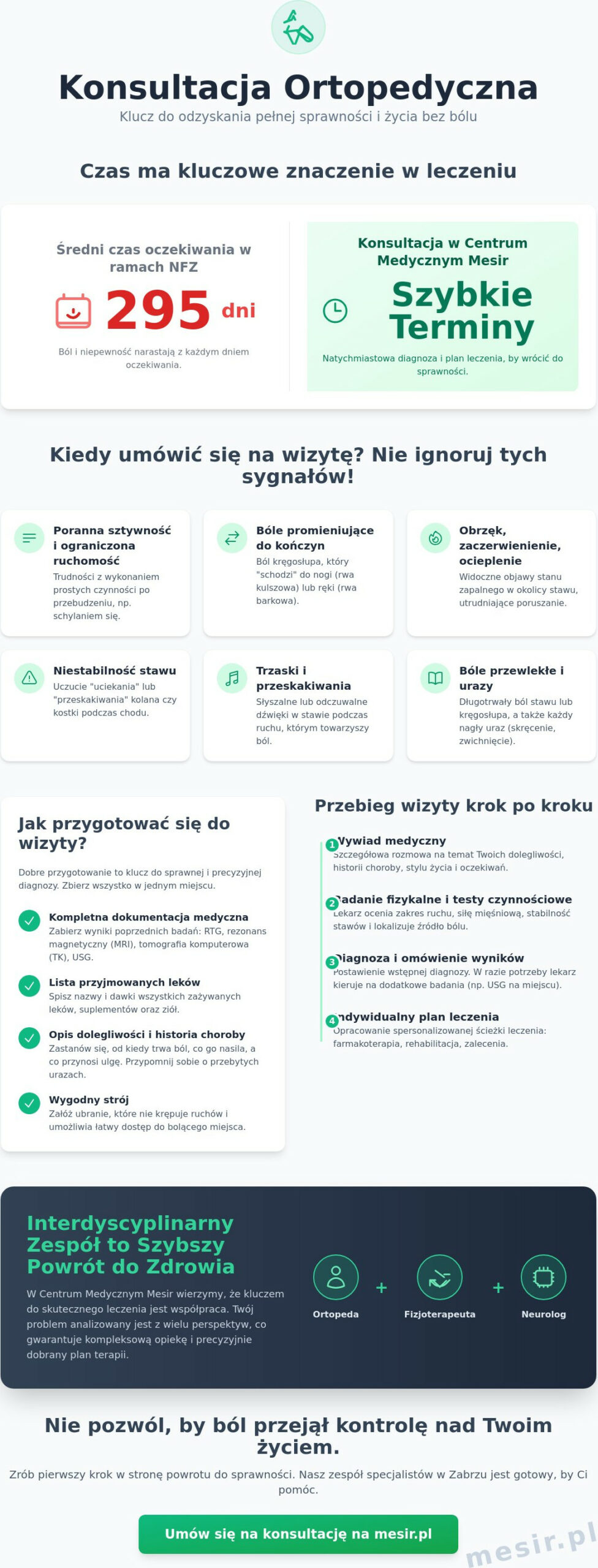 Konsultacja ortopedyczna w Zabrzu: Jak przygotować się do wizyty i czego oczekiwać?